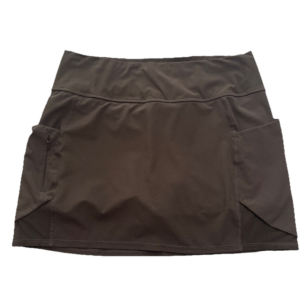 Athleta Skort Women's Black Excellent Activewear Pockets Mesh Trim Size S